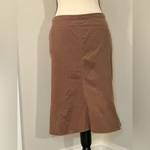 BCBG MaxAzria Camel Corduroy Pencil Skirt-Size 4